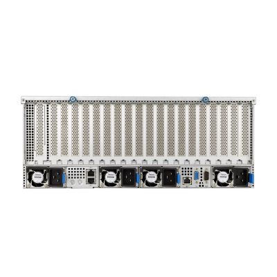 11. Platforma Asus Rack (4U) ESC8000A-E12 AMD Epyc 9004 (8x NVMe/SATA HS, 1xM.2, 2x10Gbe, IPMI, 2+2 3000W)