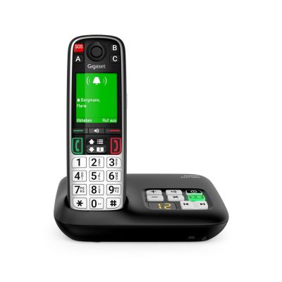 7. Gigaset EASY 500A Telefon analogowy/DECT Nazwa i identyfikacja dzwoniącego Czarny, Srebrny