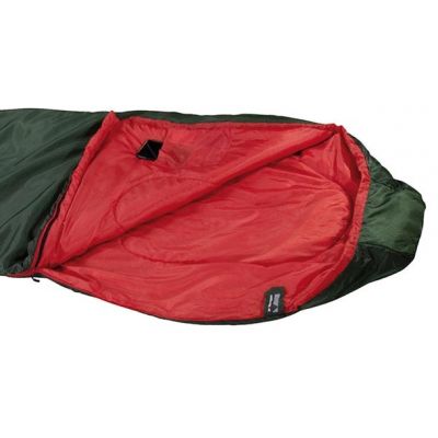 4. High Peak Lite Pak 1200 Śpiwór typu mumia Poliester Zielony, Czerwony