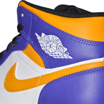 9. Buty  Air Jordan 1 MID Sneakersy Los Angeles Lakers LA - DQ8426-517