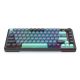 7. REDRAGON K724GBG-RGB-PRO Behemoth klawiatura USB + RF Wireless + Bluetooth Szary, Niebieski