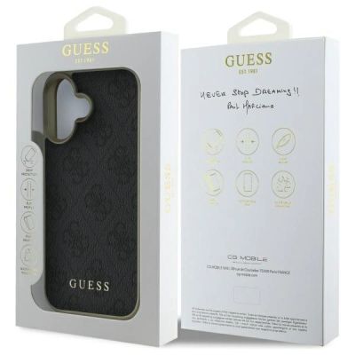 8. Etui Guess 4G Charms Collection na iPhone 16 Plus - czarne