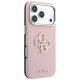 4. Etui Guess Grained & Big Resin Logo na iPhone 18 Pro Max / 17 Pro Max - różowe