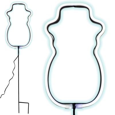9. NEON BAŁWAN BIAŁY 81 LED NA BATERIE 14,5x96CM LUCA