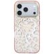 3. Etui Guess IML Leopard Glitter Triangle Logo MagSafe na iPhone 17 Pro / 18 Pro - różowe