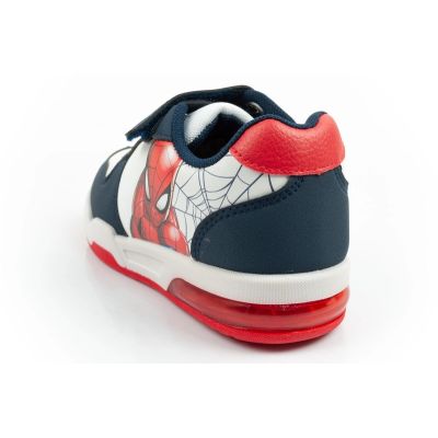 5. Leomil buty sportowe dziecięce sneakersy Spiderman lekkie na rzep LED białe
