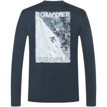 Longsleeve męski SUPER.NATURAL M POWDER TO THE PEOPLE BIO J LS granatowy