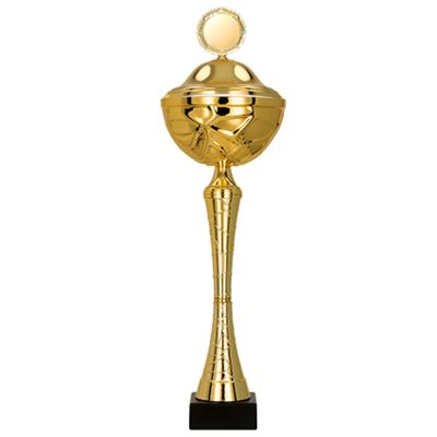 2. Puchar metalowy z przykrywką