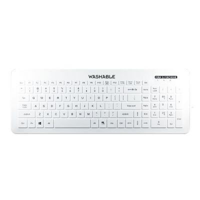 Man & Machine Very Cool Flat klawiatura Medyczna USB QWERTY Amerykański międzynarodowy Biały