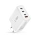 6. Ładowarka Tech-Protect NC100W-GAN sieciowa GaN 3x USB-C PD 100W / USB-A QC 3.0 - biała