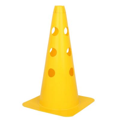 2. Pachołek z otworami 37,5 cm żółty