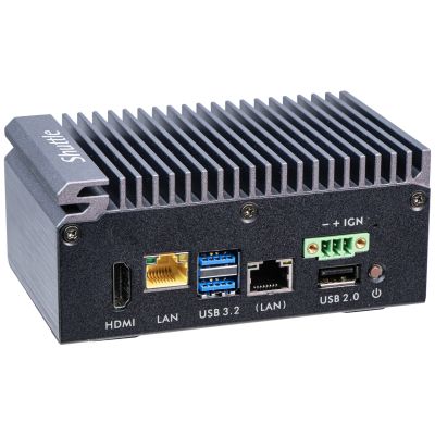 5. Shuttle Edge PC SPCEL03 Wielkość PC 0.46L Czarny x6413E Intel SoC BGA 1493 1,5 GHz