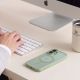 7. Etui Tech-Protect MagPeak MagSafe CC na iPhone 17 - zielone matowe