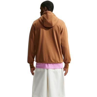 2. Bluza męska Nike Club FT PO Hoodie jasny brąz FN3866 270