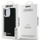 8. Etui DKNY Plain Silver Logo MagSafe na iPhone 16 Pro Max - czarne