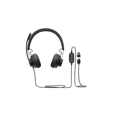 13. Zestaw słuchawkowy Logitech Zone Wired Earbuds USB Teams