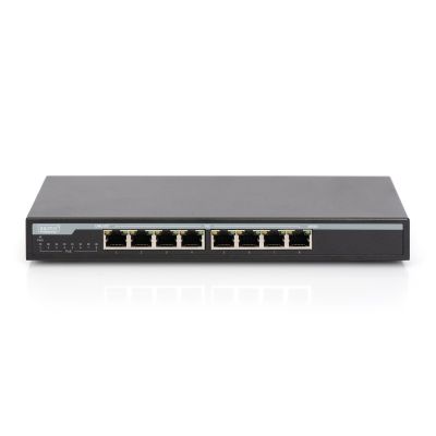 3. Digitus Przełącznik 8-portowy Gigabit Desktop PoE 10/100/1000 Mbps