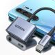 2. Ugreen adapter audio przejściówka USB Typ C (męski) - USB Typ C PD QC (żeński) + mini jack 3,5mm (żeński) szary (CM231)