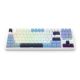 4. REDRAGON K728WBB-RGB-PRO Antonium Pro klawiatura USB + RF Wireless + Bluetooth Biały, Niebieski