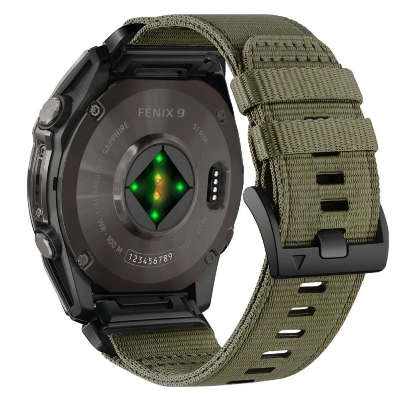 2. Pasek Tech-Protect Nylon Classic na Garmin Fenix 5X / 5X Plus / 6X / 6X Pro / 7X / 8 / 8 Pro / 9 / 9 Pro (51 mm) - zielony