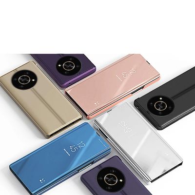 5. Clear View Case etui Honor X9 / X9 5G / X30 / Magic4 Lite pokrowiec z klapką czarne