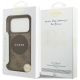 8. Etui Guess 4G Circle Classic Logo MagSafe na iPhone 17 Pro - brązowe