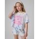 T-shirt bawełniany dziewczęcy 4F 4FJRSS26TTSHF3909-33A