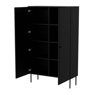 2. Witryna PALAZZO BIS 100x39x166 czarny mat