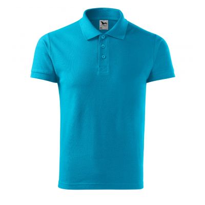 3. Koszulka polo Malfini Cotton M MLI-21244 turkus