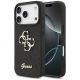 Etui Guess Fixed Glitter Big 4G na iPhone 17 Pro - czarne