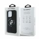 5. Etui Karl Lagerfeld Silicone Karl&Choupette Heads Ring MagSafe na iPhone 16 Pro Max - czarne