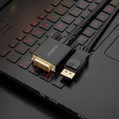 7. Kabel Orico XD-DTD DisplayPort do DVI 4K 2 m - czarny