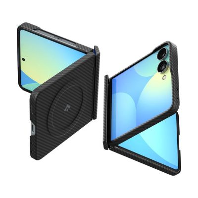 Etui Spigen AirSkin Aramid MagFit MagSafe na Samsung Galaxy Z Flip 8 - czarne