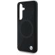 6. Etui BMW Leather Half Textured MagSafe na Samsung Galaxy S25 - czarne