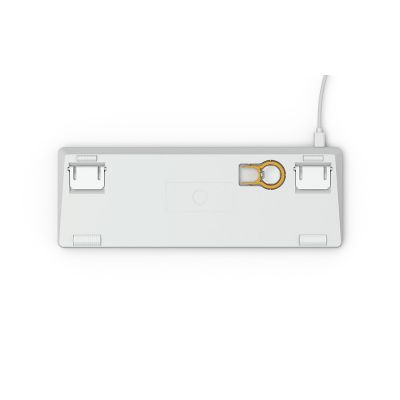 4. Glorious PC Gaming Race GMMK klawiatura USB QWERTY Amerykański międzynarodowy Srebrny, Biały