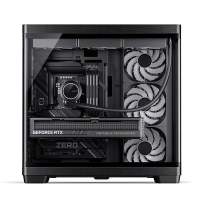 10. Jonsbo TK-4 Gehäuse, Midi-Tower, ATX, Tempered Glass - schwarz
