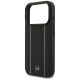 6. Etui Mercedes Leather Star Pattern Stripes MagSafe na iPhone 17 Pro - czarne