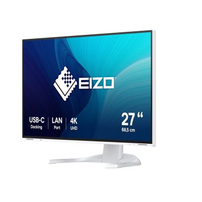 2. Monitor EIZO FlexScan EV2740X-WT - 68,6 cm (27") - 3840 x 2160 pikseli - 4K Ultra HD - LCD - 5 ms - Biały
