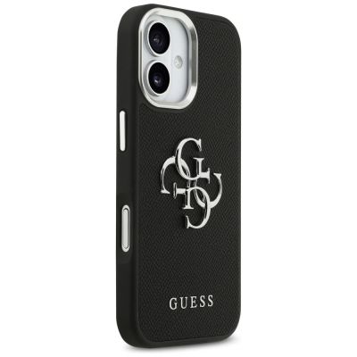 12. Etui Guess Grained Big 4G Classic Logo na iPhone 17 - czarne