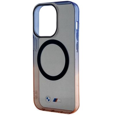 6. Etui BMW Gradient Bumper MagSafe na iPhone 14 Pro - szare