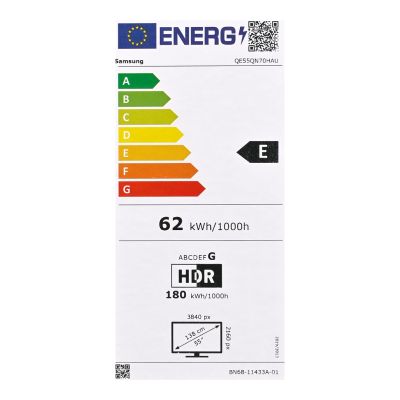 28. Telewizor Samsung QE55QN70H Neo QLED 55" 4K Ultra HD Tizen Dolby Atmos DVB-T2 Czarny (Model 2026)