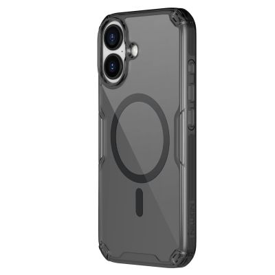 3. Etui Nillkin Nature TPU Pro Magnetic kompatybilne z MagSafe na iPhone 17 Pro - półprzezroczysto-czarne
