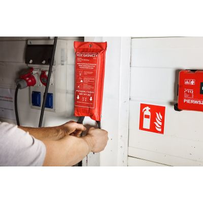 3. NEO TOOLS Koc gaśniczy szklany 1,2x1,8m