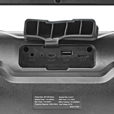 8. Głośnik Nedis Party Boombox 60W LED [60W/ 6Std Akku/ Bluetooth/ TWS/ LED]