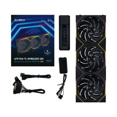 2. Wentylator Lian Li 12RTL1W3B, 12 cm, 200-2300 RPM
