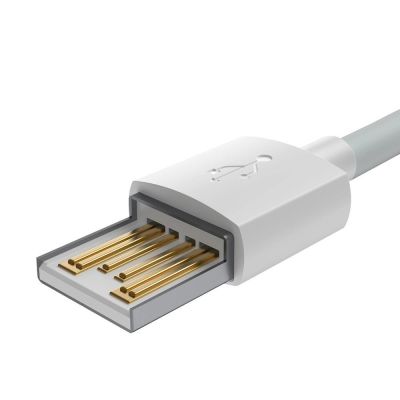3. Baseus 2x kabel USB - Lightning szybkie ładowanie 1,5 m biały (TZCALZJ-02)