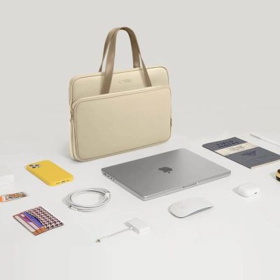 10. Torba Tech-Protect Carrying Bag na laptopa 15-16" - beżowa