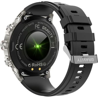 13. Smartwatch Gravity Srebrny Pasek + Bransoleta GT41-3