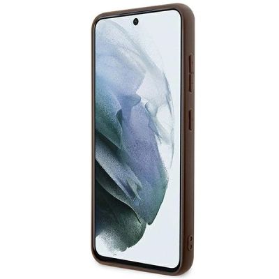 5. Etui Guess 4G Stripe Collection na Samsung Galaxy S24+ - brązowe