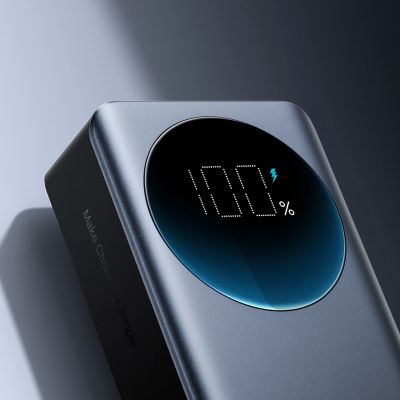 12. Powerbank Joyroom JR-PBF05 Pro 30000mAh 65W z wyświetlaczem cyfrowym 2x USB-C 1x USB-A - czarny